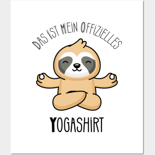 Offizielles Yogashirt Lustiges Yoga Faultier Posters and Art